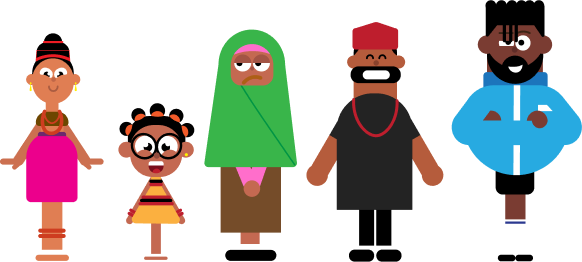 Supportive community illustration
